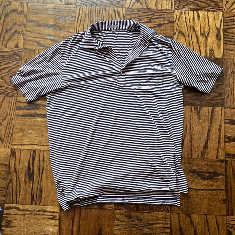 Perfect condition Peter Milar Striped Polo Size Large